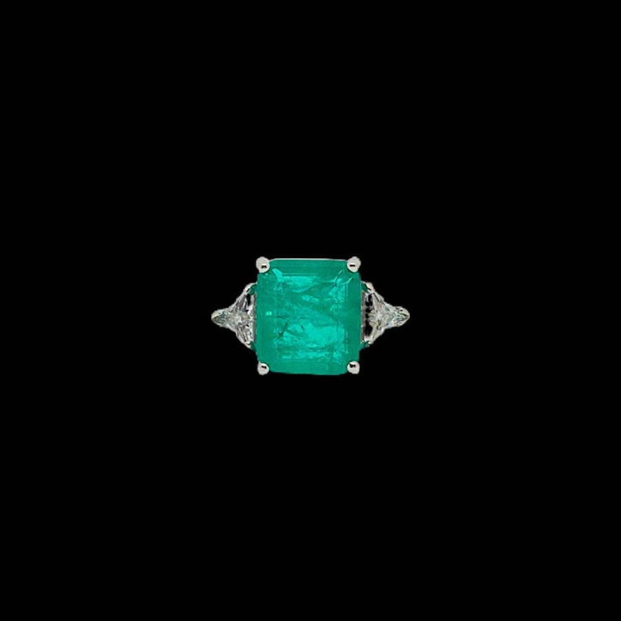 Shop On Line Ferraro Gioielli Anelli | Anello Quarzo Zirconi E Argento Shine Green