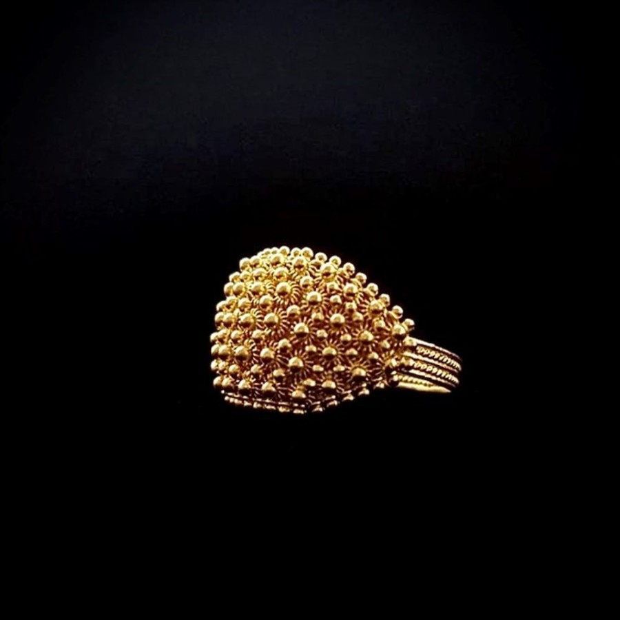 Gioielli Ferraro Gioielli | Anello Filigrana Oro Fede Sarda Collezione Nido