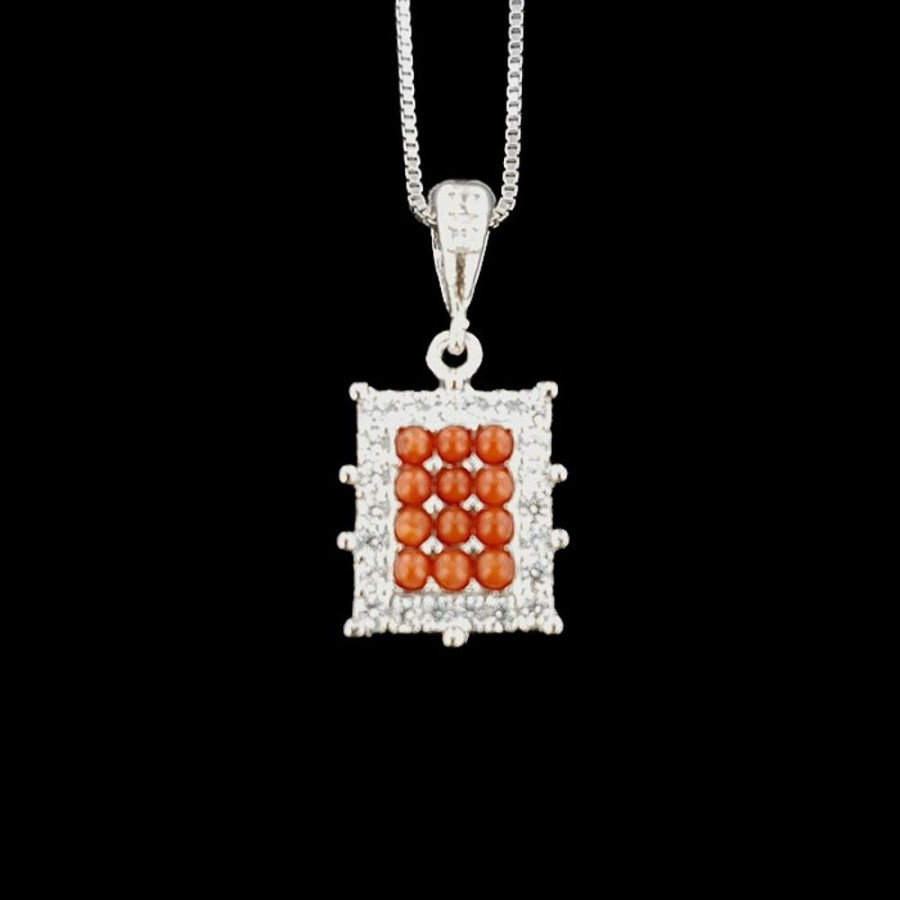 Gioielli Ferraro Gioielli | Ciondolo Collezione Bright Coral Square