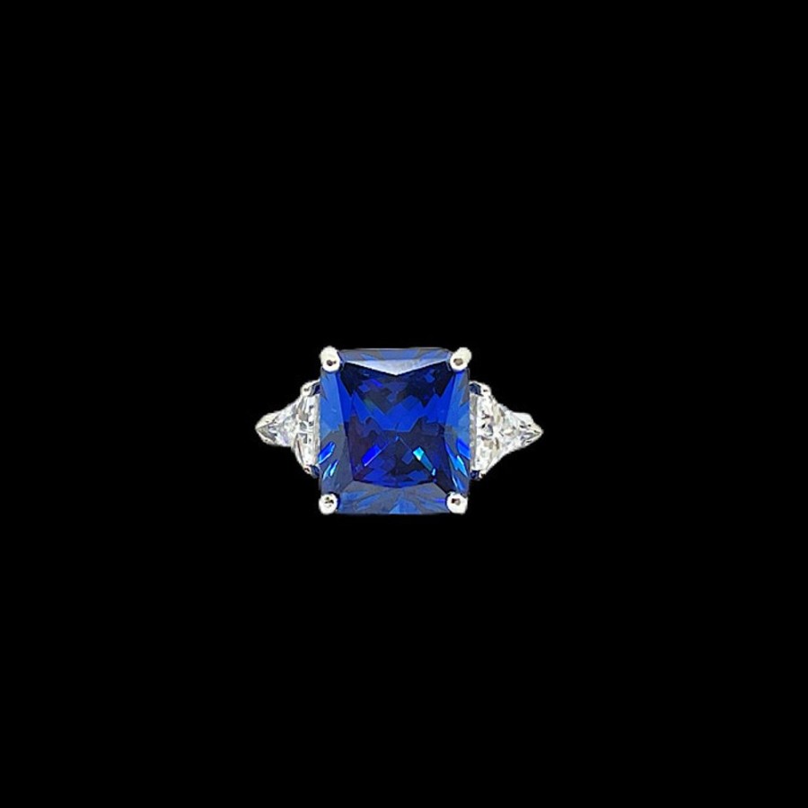 Shop On Line Ferraro Gioielli Anelli | Anello Quarzo E Zirconi Shine Blue