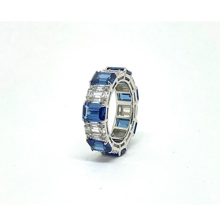 Shop On Line Ferraro Gioielli Anelli | Anello Quarzo E Zirconi Shine Riviera Blue