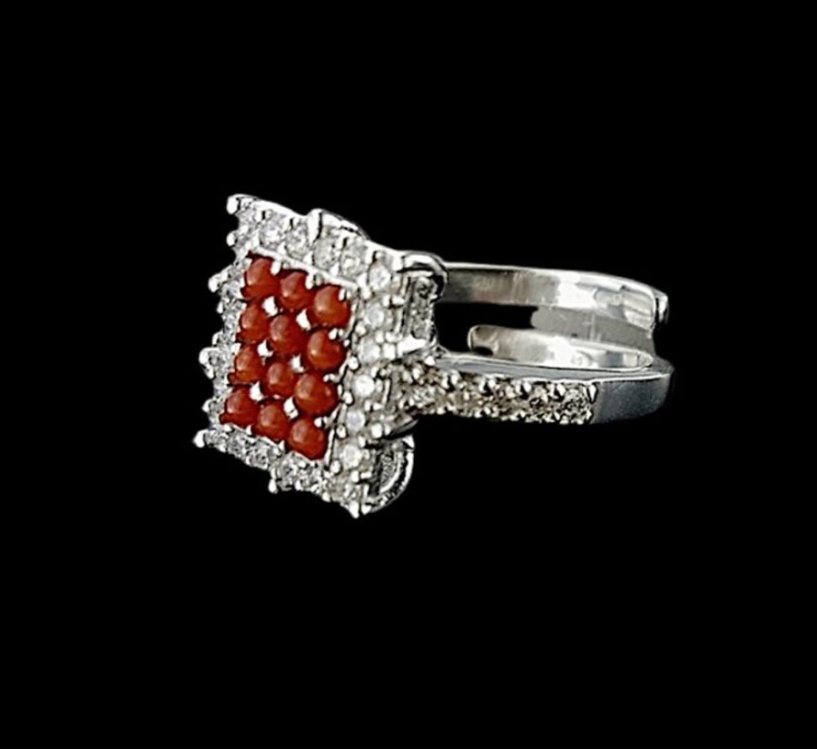 Gioielli Ferraro Gioielli | Anello Collezione Bright Coral Square