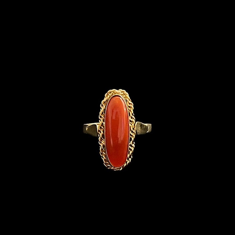 Gioielli Ferraro Gioielli | Anello Corallo Rosso Sardegna Classic