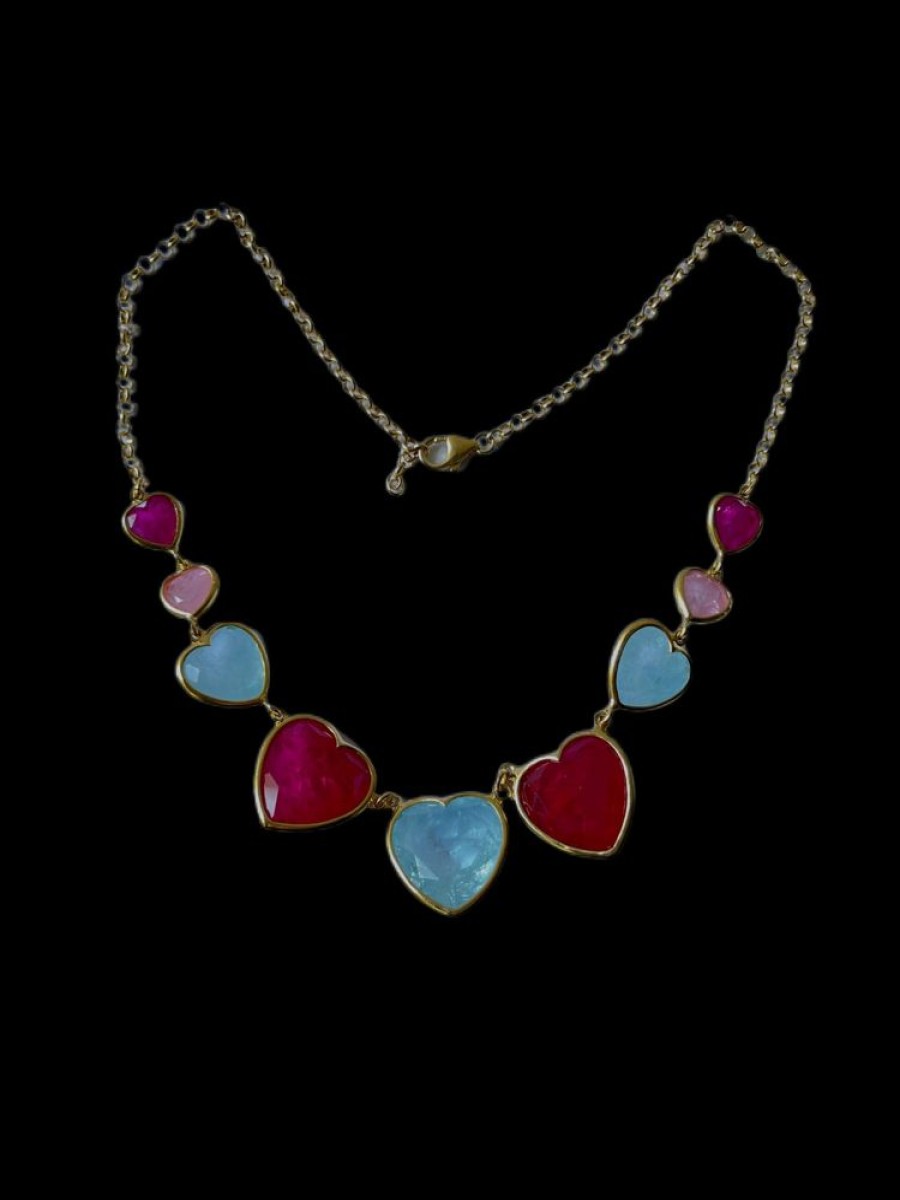 Shop On Line Ferraro Gioielli Collier | Collier Quarzi Multicolor Colori Di Sardegna Love