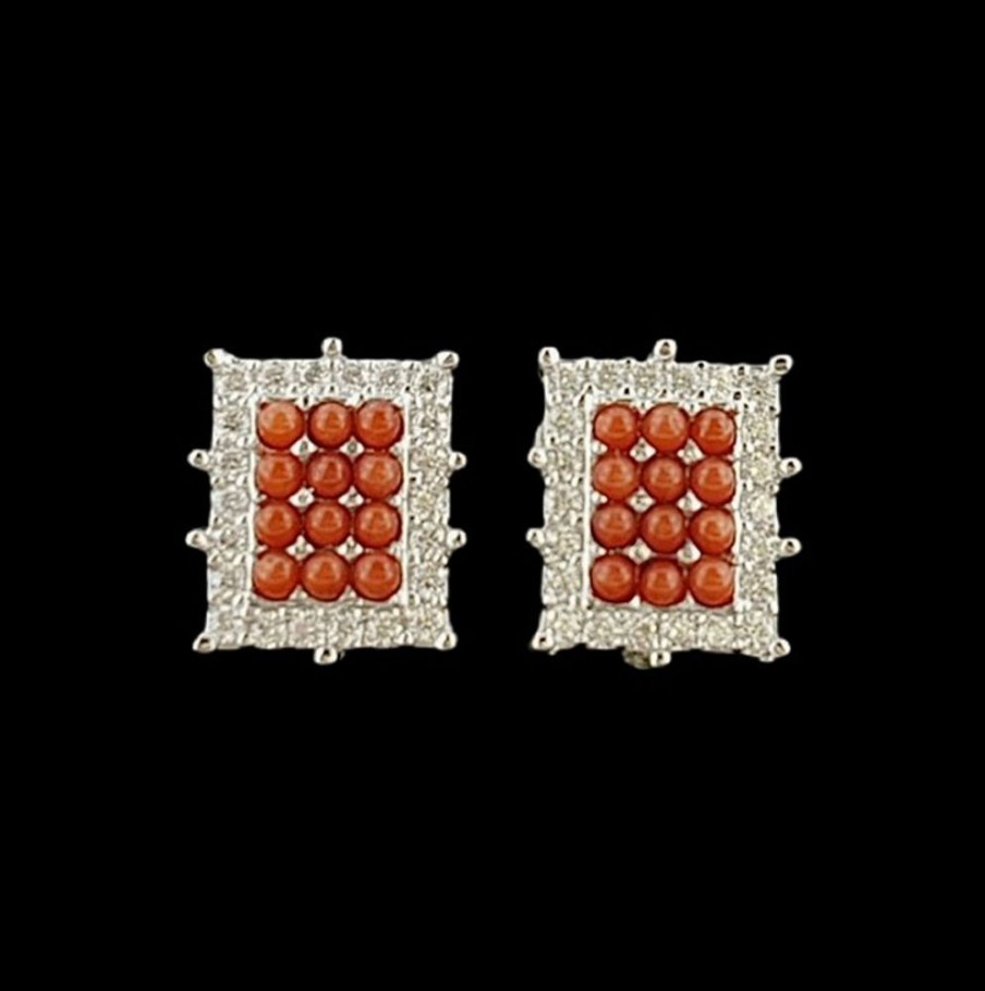 Gioielli Ferraro Gioielli | Orecchini Collezione Bright Coral Square