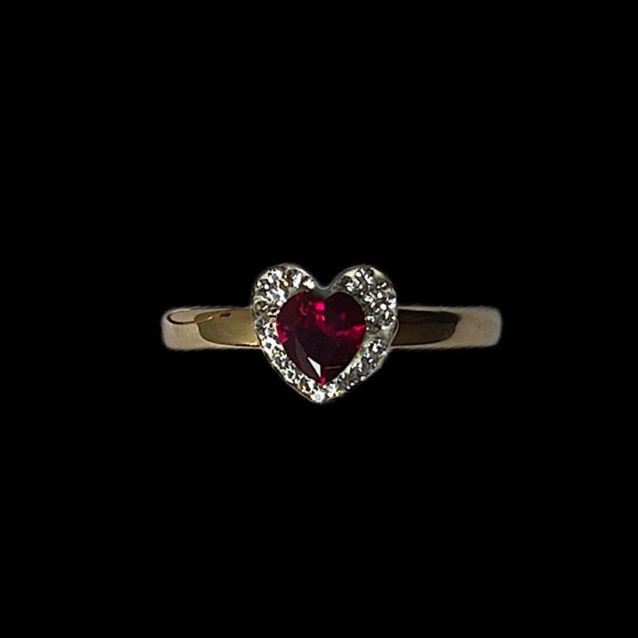 Gioielli Ferraro Gioielli | Anello Oro E Zirconi Joy Red Heart