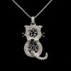 Gioielli Ferraro Gioielli | Ciondolo Gatto Filigrana Argento Collezione Pets