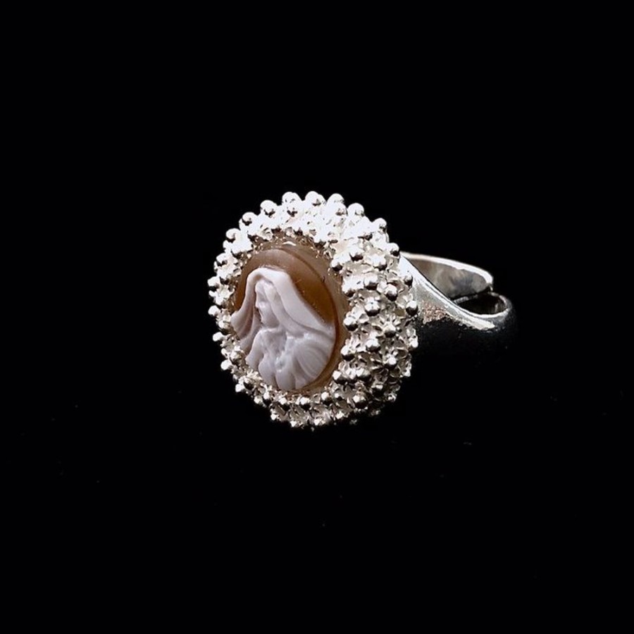 Gioielli Ferraro Gioielli | Anello Filigrana Argento E Cammeo Collezione Isla Femina