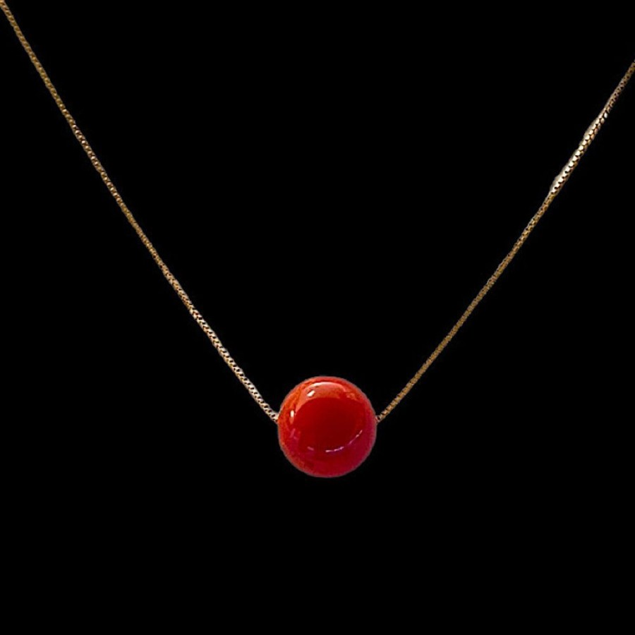 Gioielli Ferraro Gioielli | Collier Oro E Corallo Rosso Sardegna Elegance