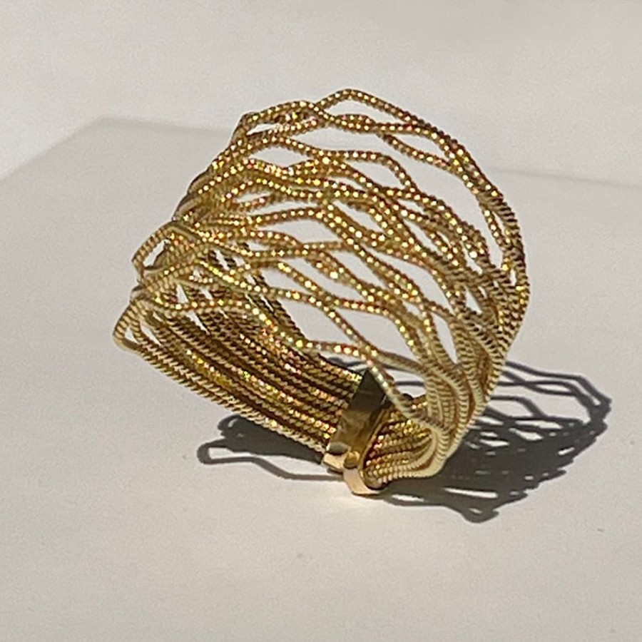 Gioielli Ferraro Gioielli | Anello Filigrana Oro Intrecci