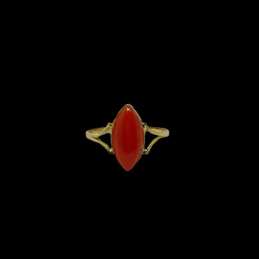 Gioielli Ferraro Gioielli | Anello Corallo Rosso Sardegna E Oro 01